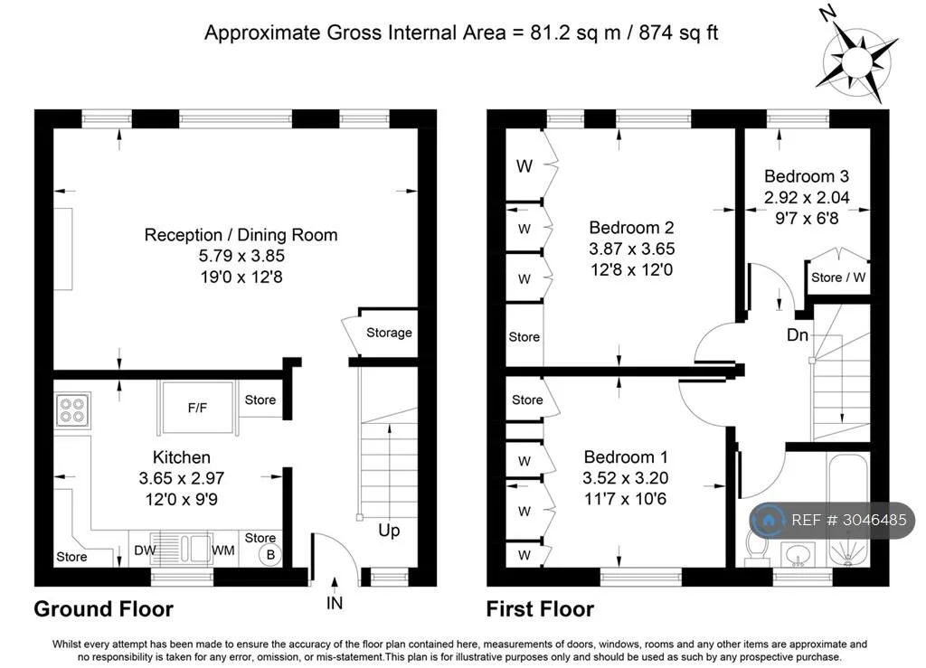 3 bedroom maisonette for rent