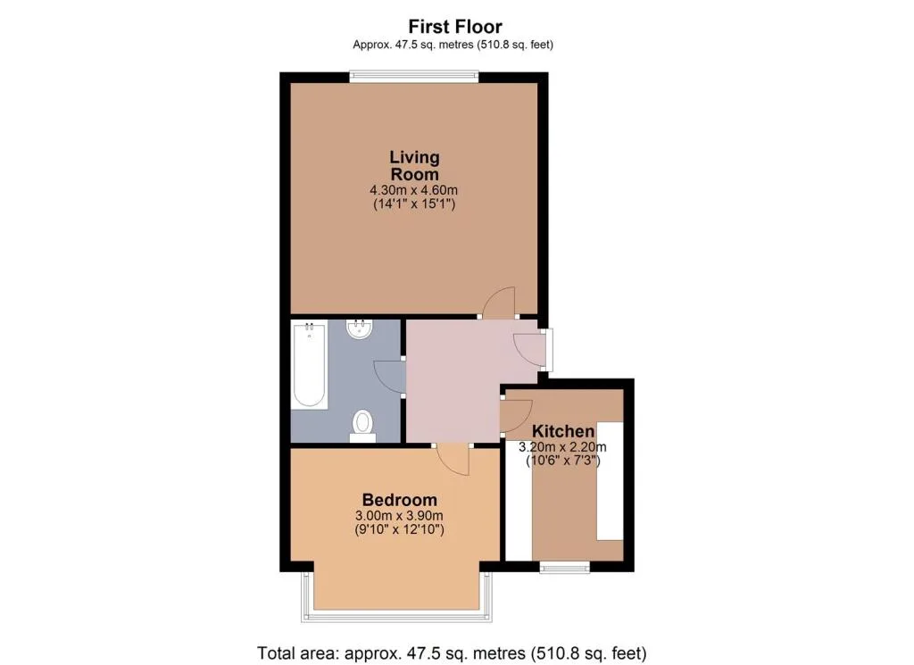 1 bedroom flat for rent