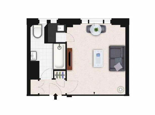 Studio flat for rent
