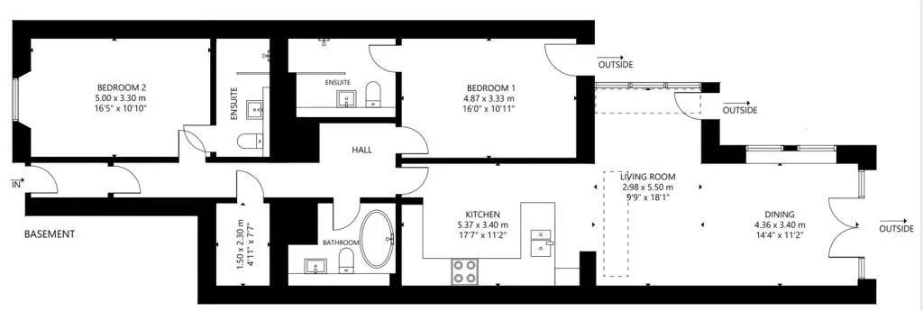 2 bedroom apartment for rent