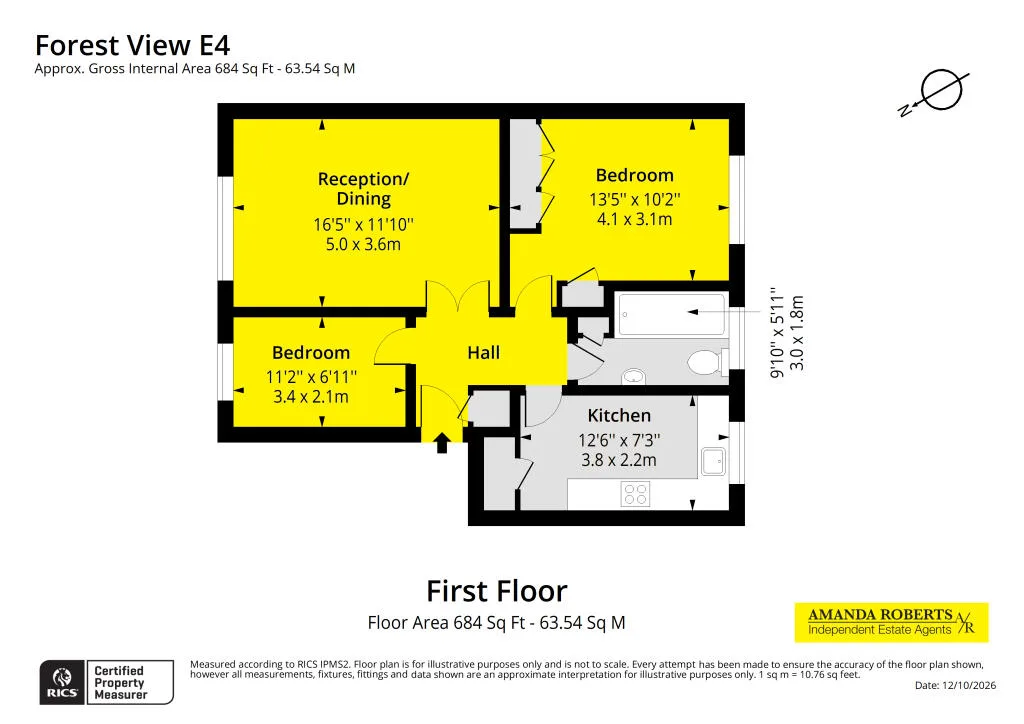 2 bedroom flat for rent