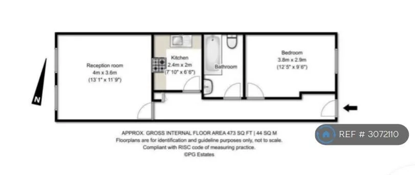 1 bedroom flat for rent