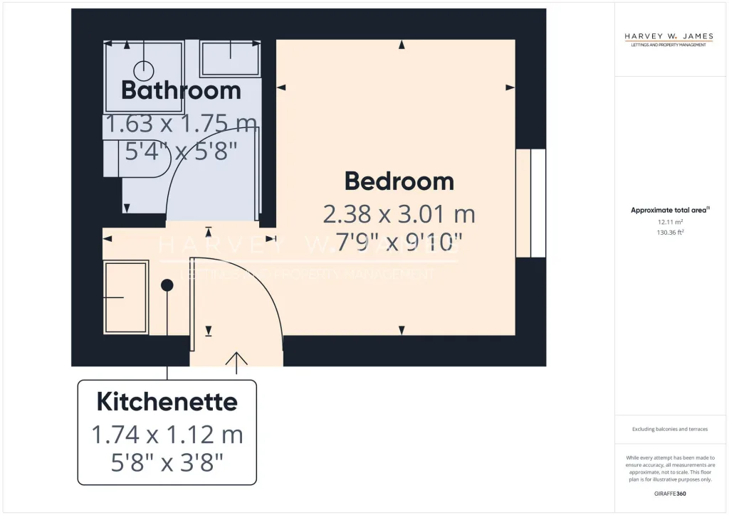 Studio flat for rent