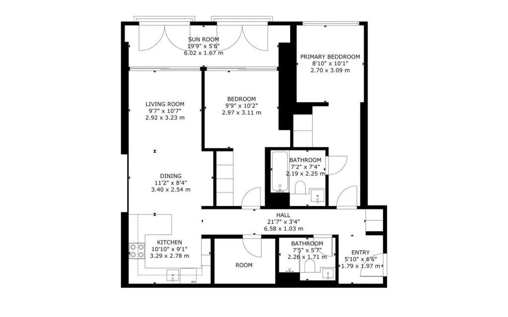 2 bedroom flat for rent