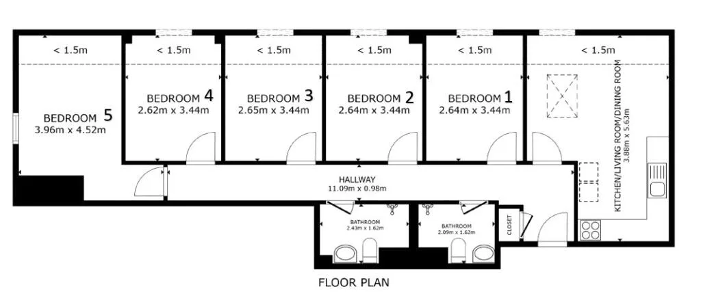 5 bedroom apartment for rent