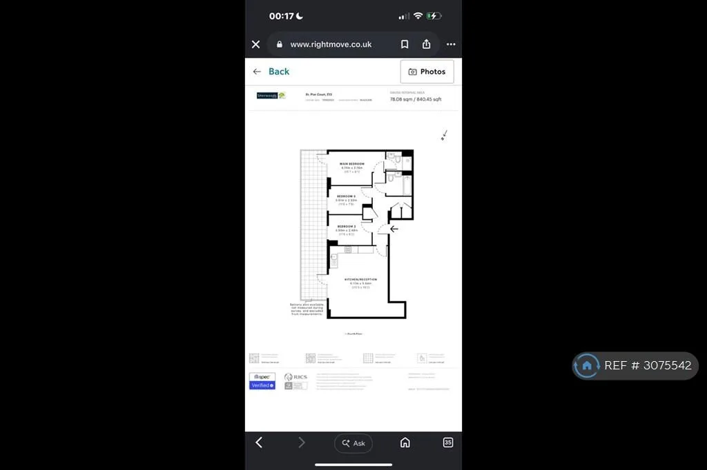 3 bedroom flat for rent
