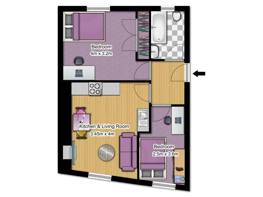 2 bedroom apartment for rent