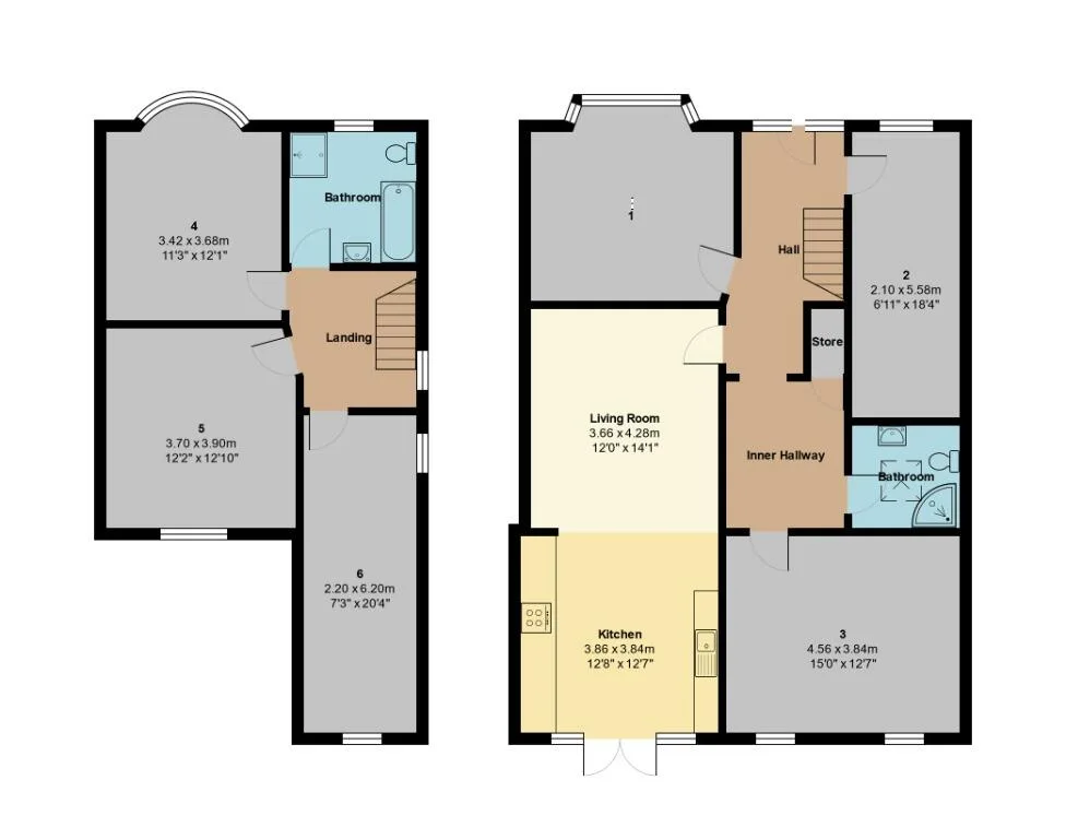 6 bedroom semi-detached house for rent