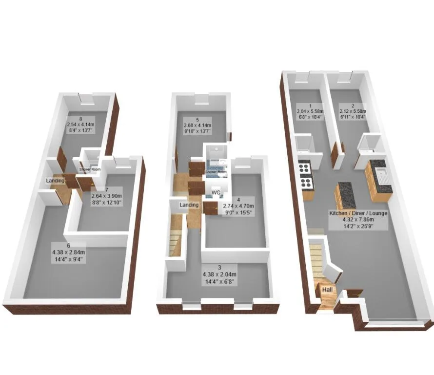 8 bedroom detached house for rent