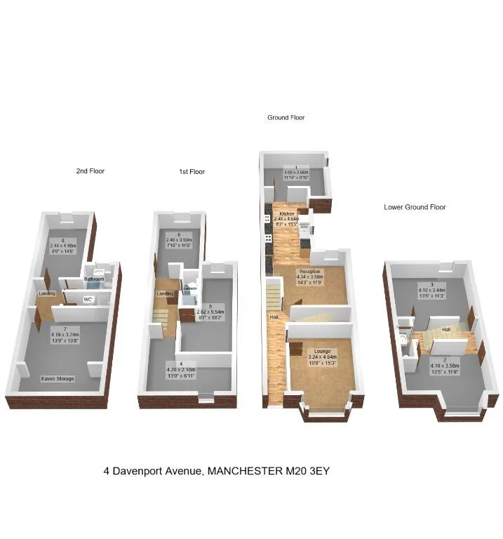 8 bedroom terraced house for rent