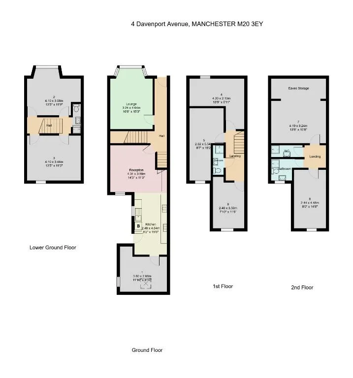 8 bedroom terraced house for rent