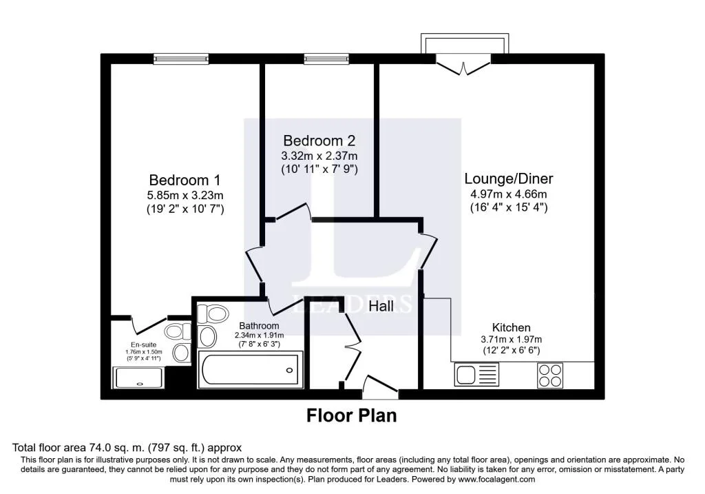 2 bedroom flat for rent