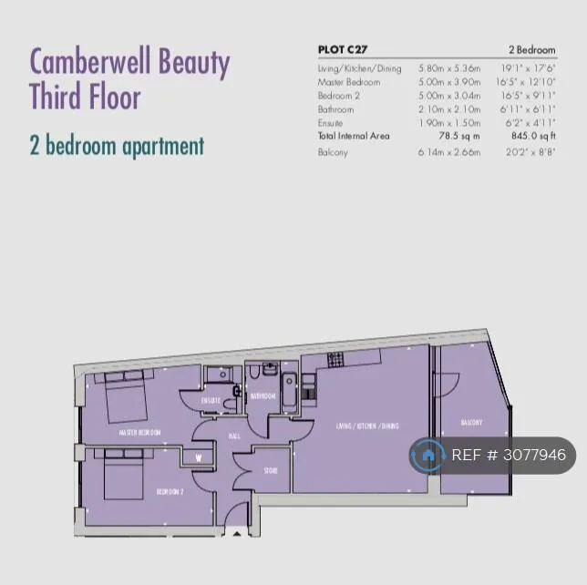 2 bedroom flat for rent