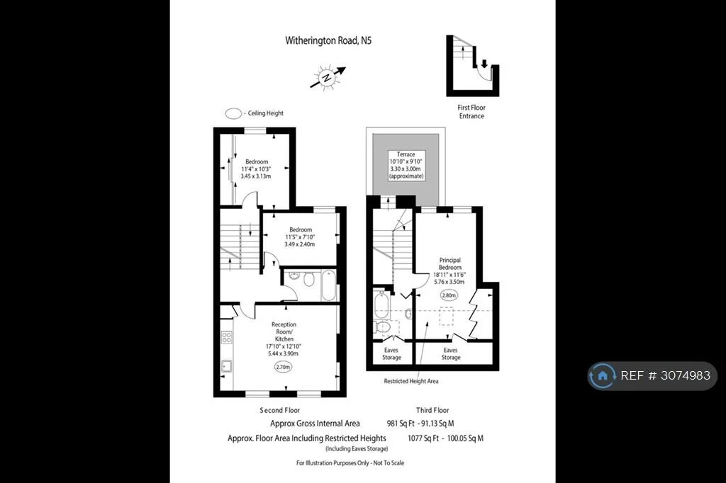 3 bedroom flat for rent