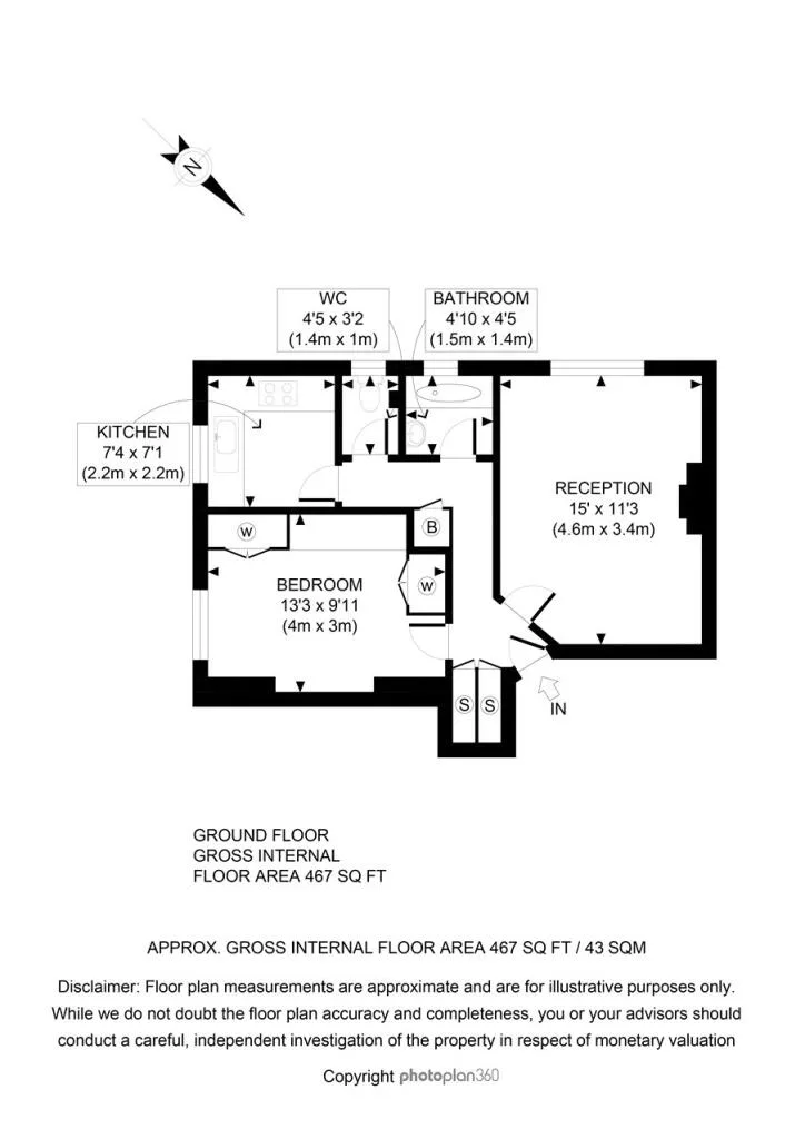 1 bedroom flat for rent