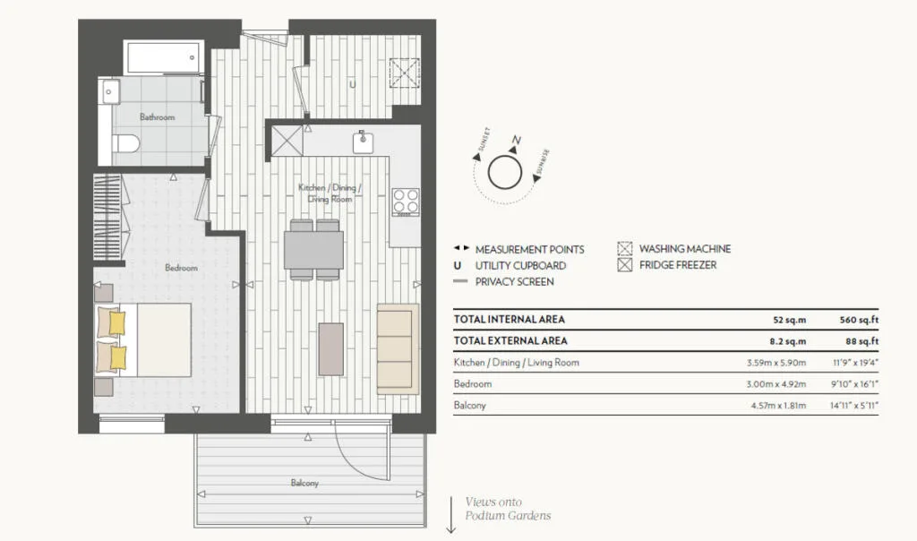 1 bedroom apartment for rent