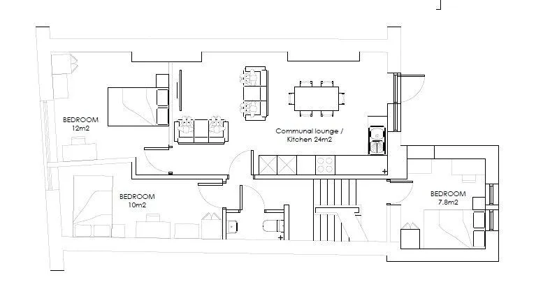 6 bedroom maisonette for rent