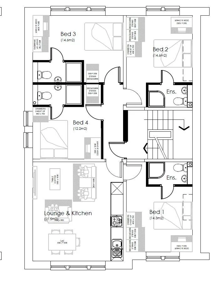 4 bedroom apartment for rent
