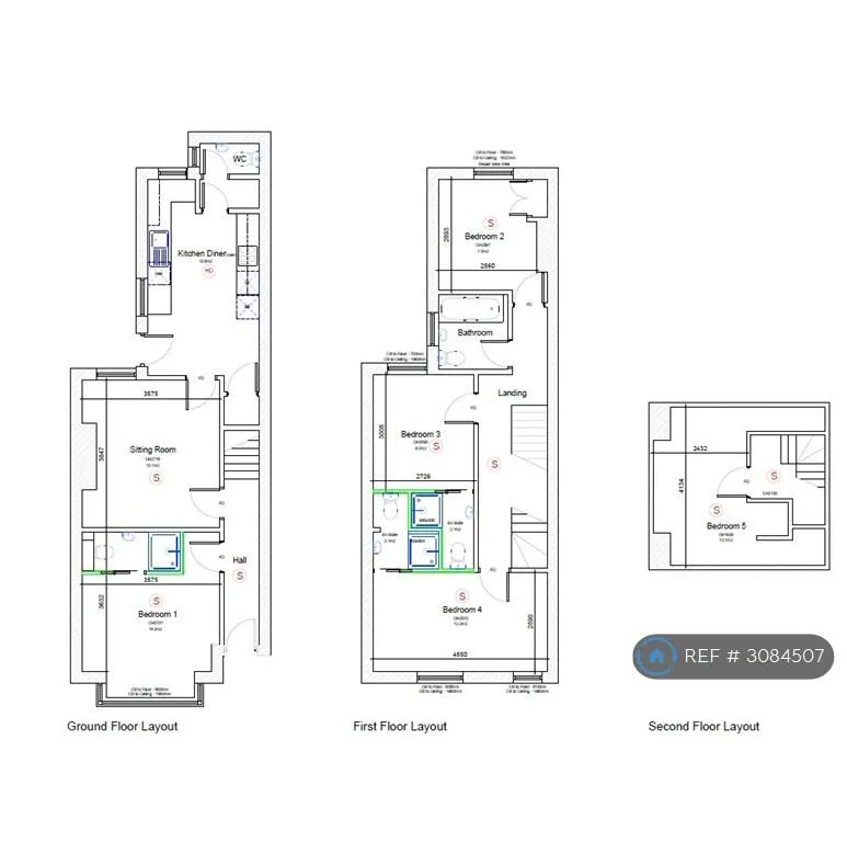 5 bedroom terraced house for rent