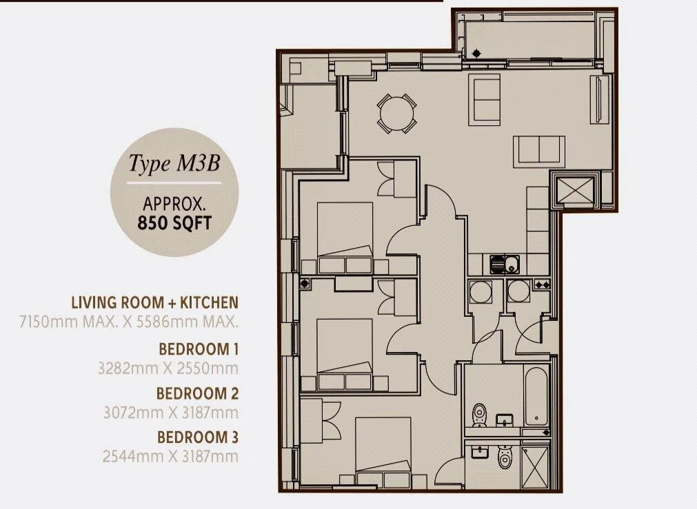3 bedroom apartment for rent