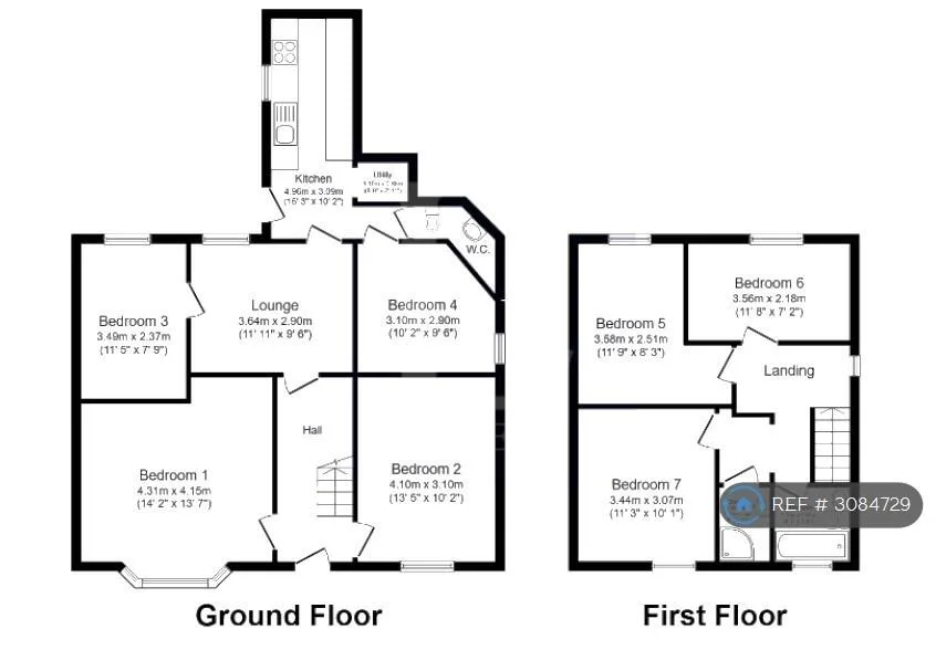 7 bedroom semi-detached house for rent