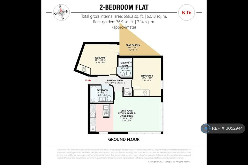 2 bedroom flat for rent
