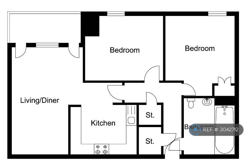 2 bedroom flat for rent