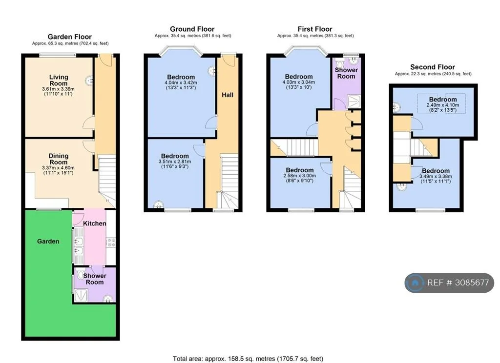 6 bedroom terraced house for rent