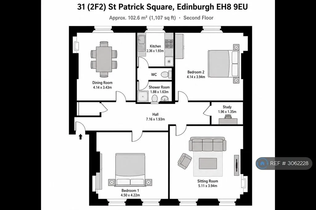 2 bedroom flat for rent