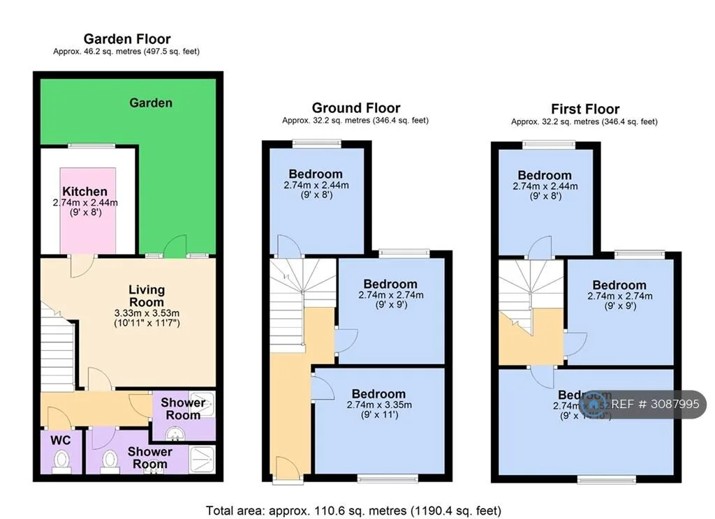6 bedroom terraced house for rent