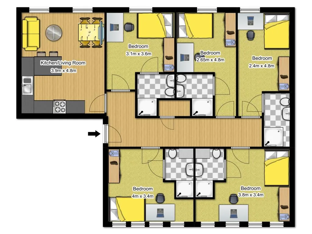5 bedroom apartment for rent