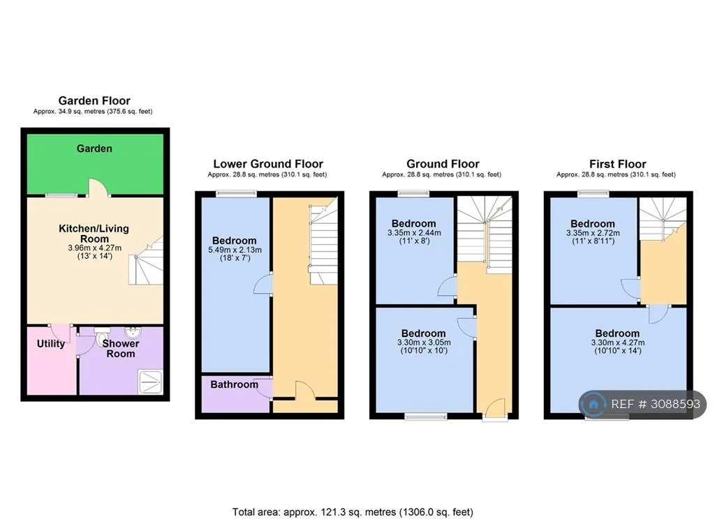 5 bedroom terraced house for rent