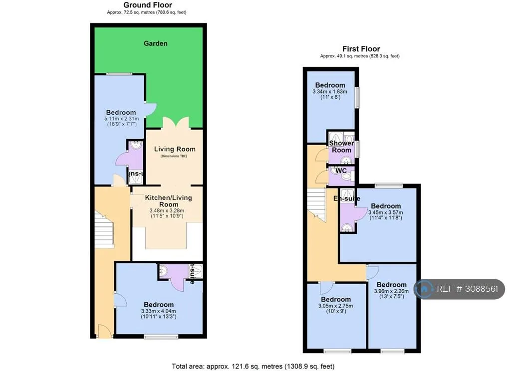 6 bedroom terraced house for rent