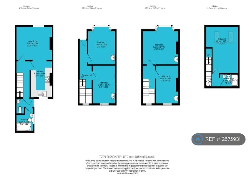 5 bedroom terraced house for rent
