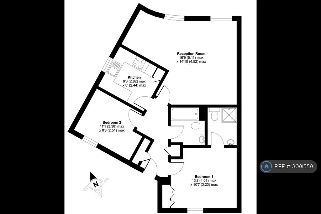 2 bedroom flat for rent