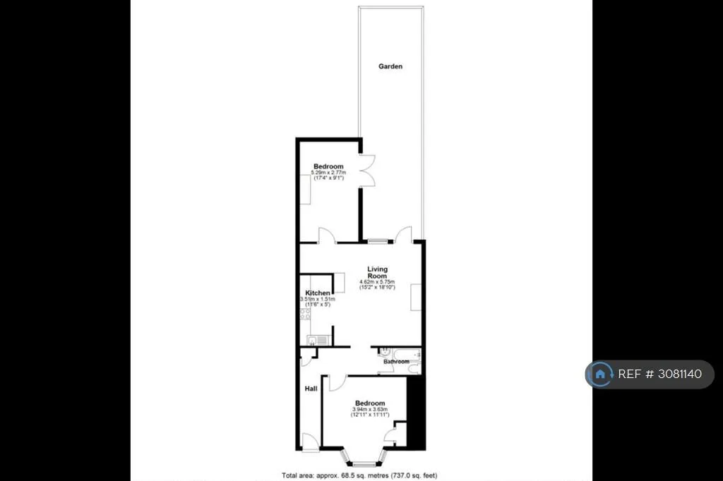 2 bedroom flat for rent