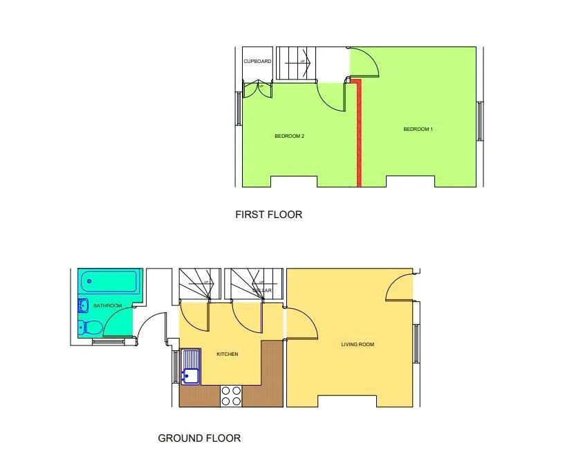 2 bedroom terraced house for rent