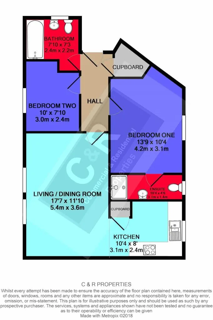 2 bedroom flat for rent