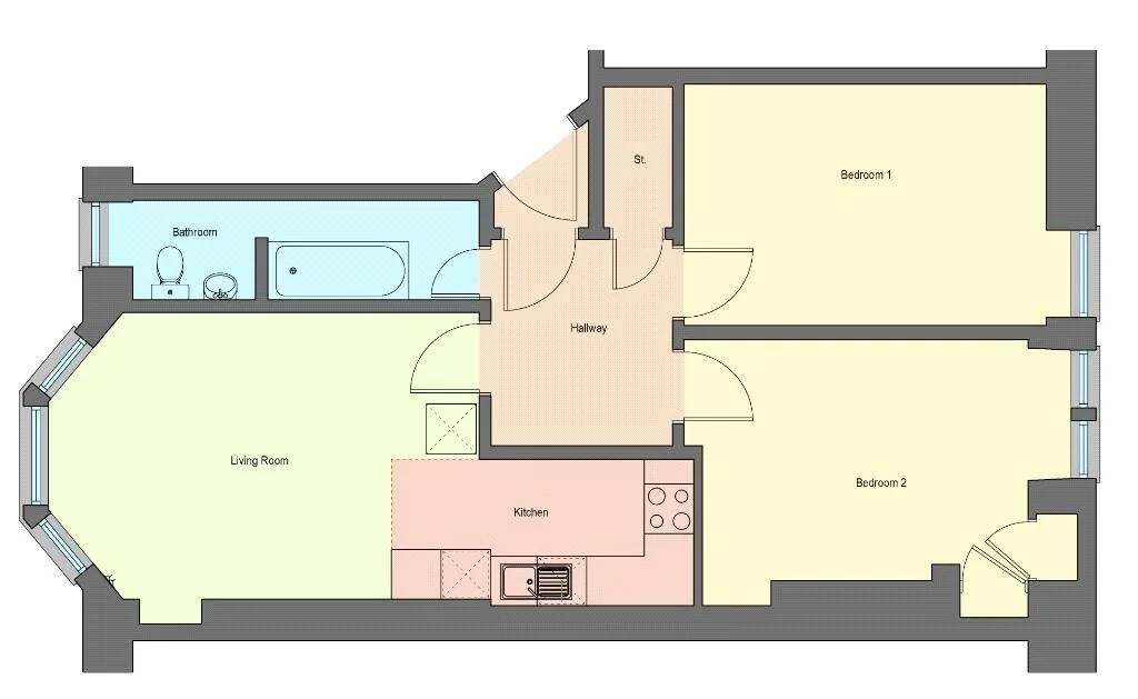 2 bedroom apartment for rent