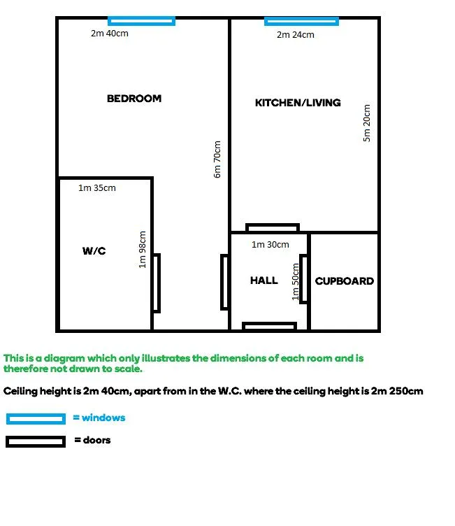 Studio flat for rent