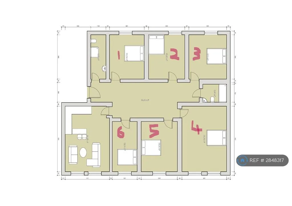 1 bedroom flat share for rent