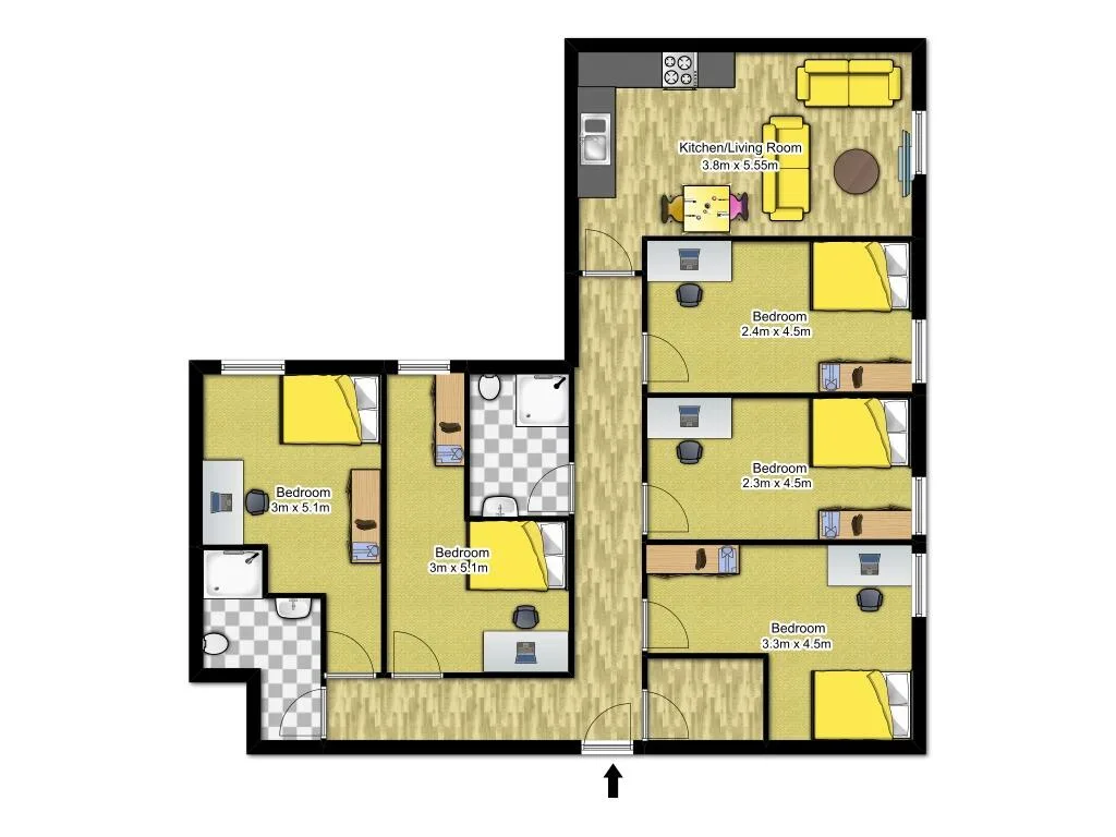 1 bedroom apartment for rent