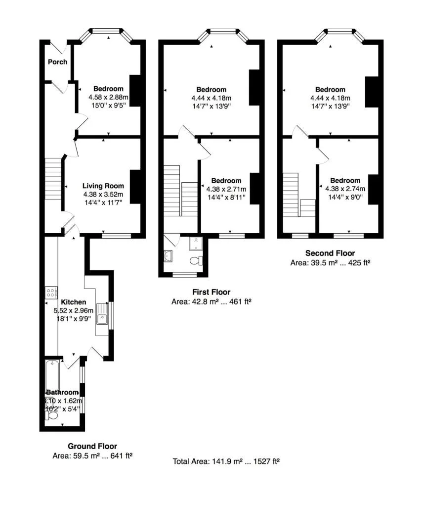 5 bedroom terraced house for rent
