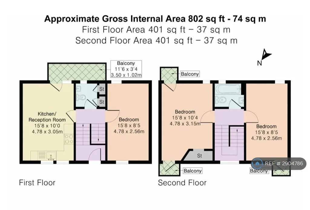 2 bedroom semi-detached house for rent