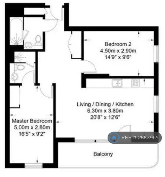 2 bedroom flat for rent