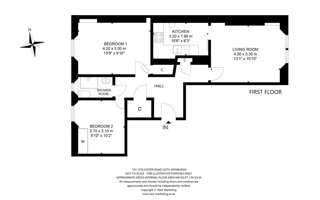 2 bedroom flat for rent