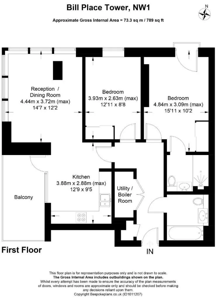 2 bedroom flat for rent