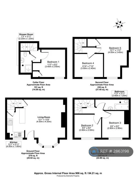 5 bedroom terraced house for rent