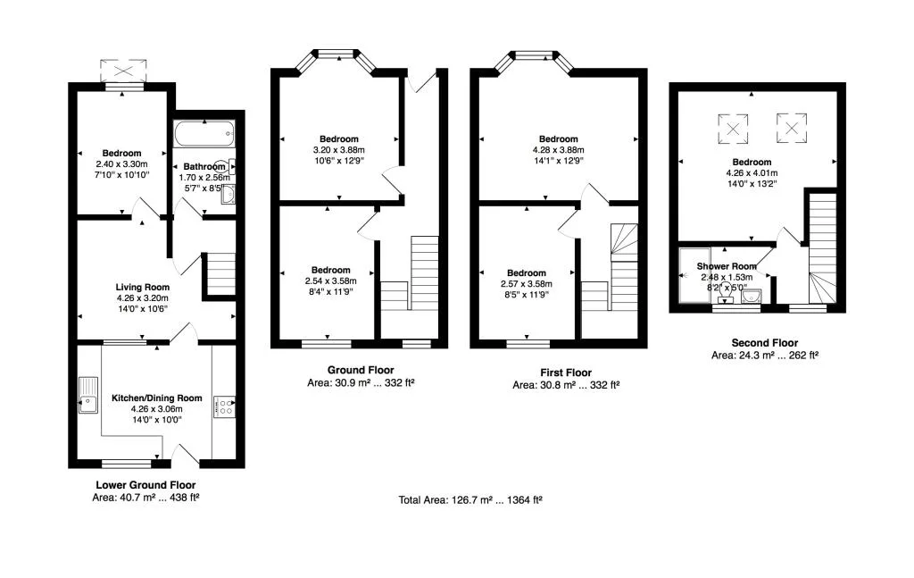 6 bedroom terraced house for rent