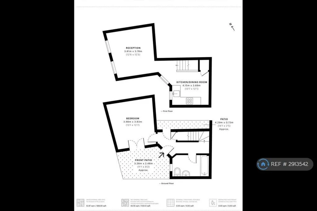 1 bedroom terraced house for rent